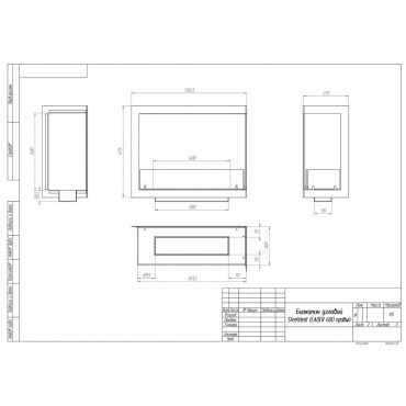 Очаг угловой SteelHeat Leader 600 правый