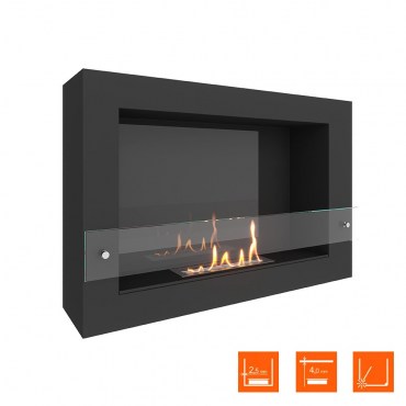 Очаг SteelHeat WALL ONE 800 LITE черный