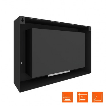 Очаг SteelHeat WALL ONE 800 LITE черный