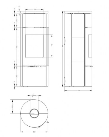 Печь-Камин R1.0 L K