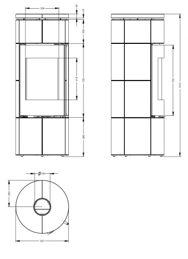 Печь-Камин R1.0 L K Max