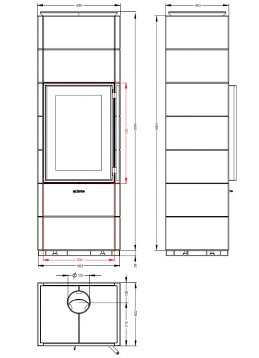 Печь-Камин Киви ПК 5070 7МК