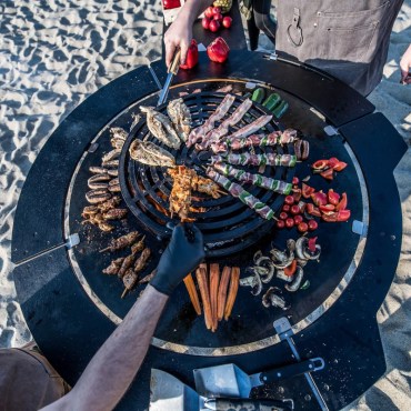 TRIO 98 - Черная сталь (Высота 100, без роликов)